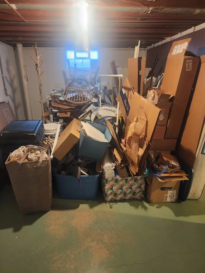 Roll-off dumpster container at job site for 2 Yard Dumpster Rental in Winter Gardens